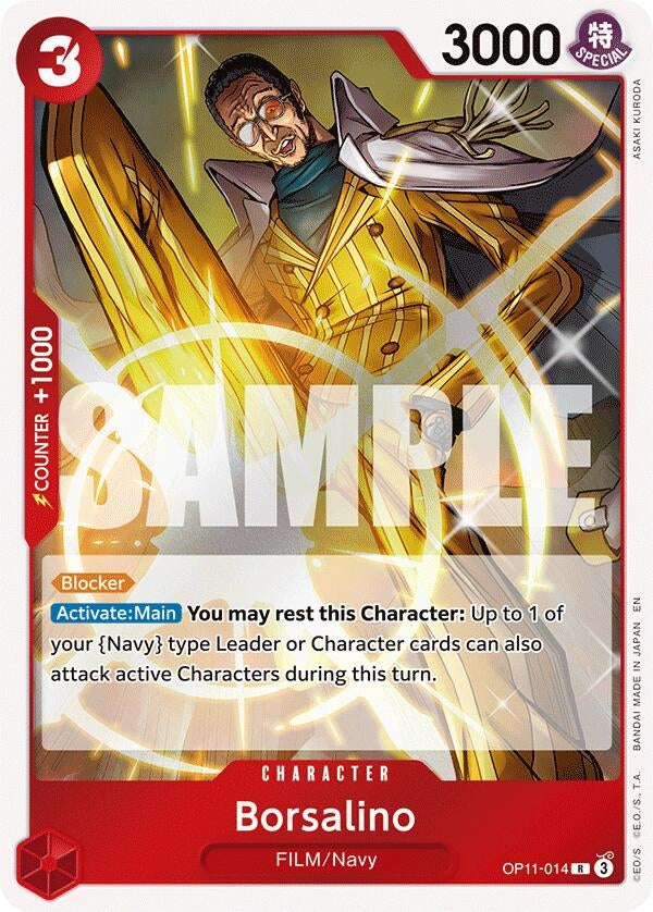 Image for Borsalino (OP11-014) (A Fist of Divine Speed) (OP11) - One Piece Card Game