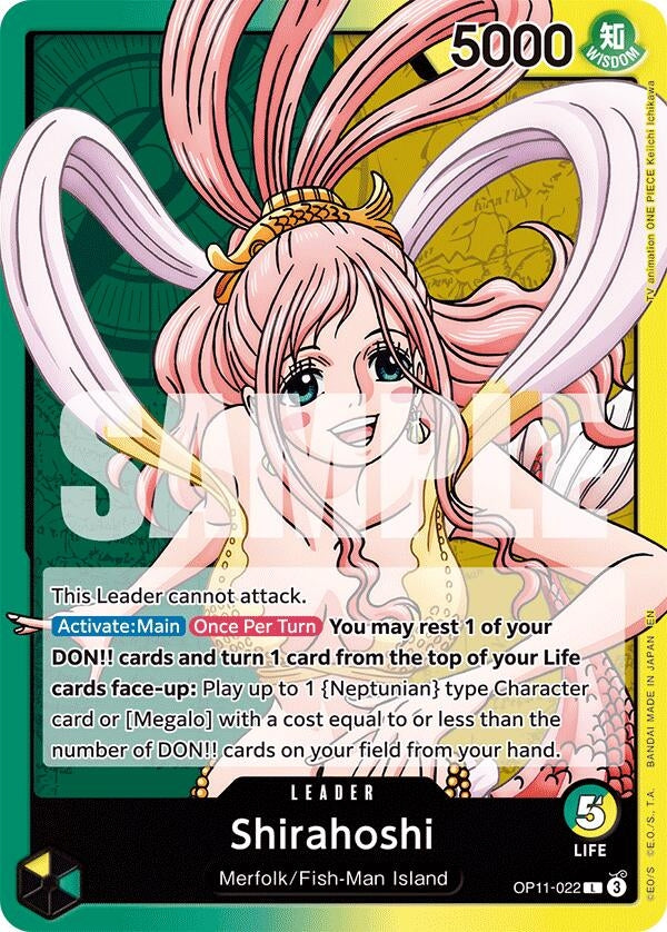 Image for Shirahoshi (022) (OP11-022) (A Fist of Divine Speed) (OP11) - One Piece Card Game