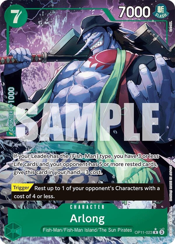 Image for Arlong (Alternate Art) (OP11-023) (A Fist of Divine Speed) (OP11) - One Piece Card Game