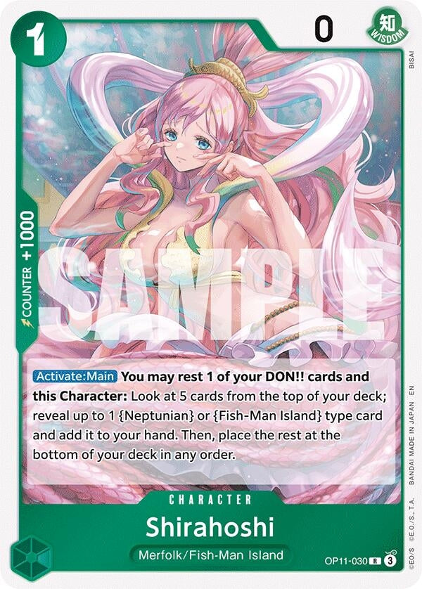 Image for Shirahoshi (030) (OP11-030) (A Fist of Divine Speed) (OP11) - One Piece Card Game