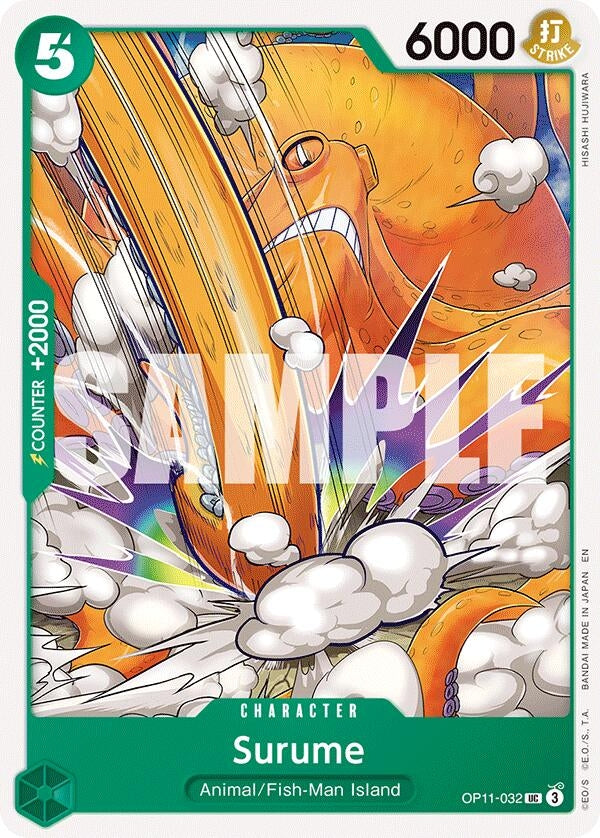 Image for Surume (OP11-032) (A Fist of Divine Speed) (OP11) - One Piece Card Game