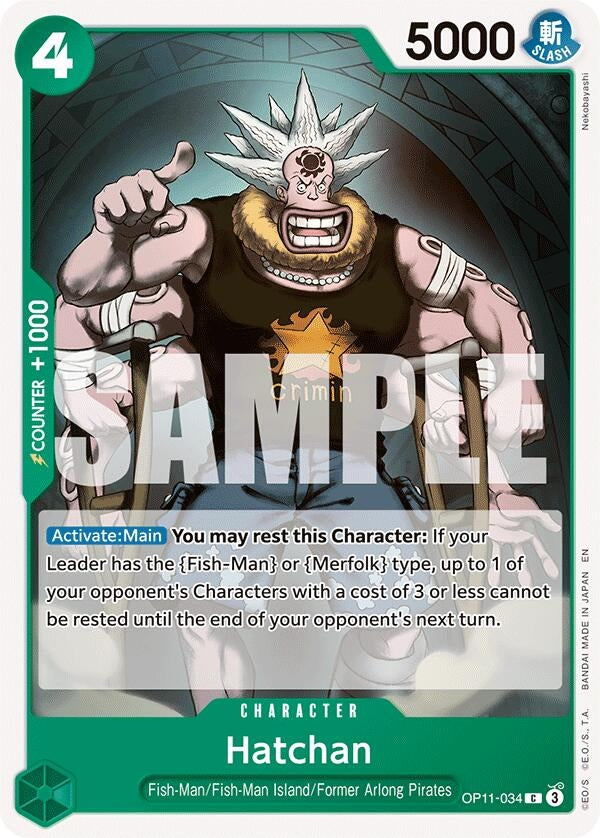 Image for Hatchan (OP11-034) (A Fist of Divine Speed) (OP11) - One Piece Card Game