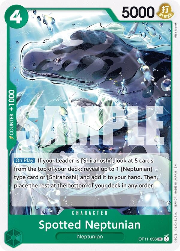 Image for Spotted Neptunian (OP11-036) (A Fist of Divine Speed) (OP11) - One Piece Card Game