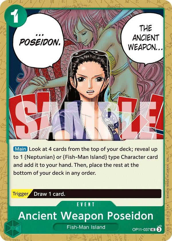 Image for Ancient Weapon Poseidon (OP11-037) (A Fist of Divine Speed) (OP11) - One Piece Card Game