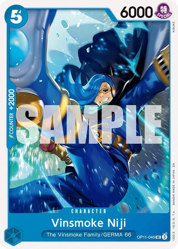 Image for Vinsmoke Niji (OP11-045) (A Fist of Divine Speed) (OP11) - One Piece Card Game