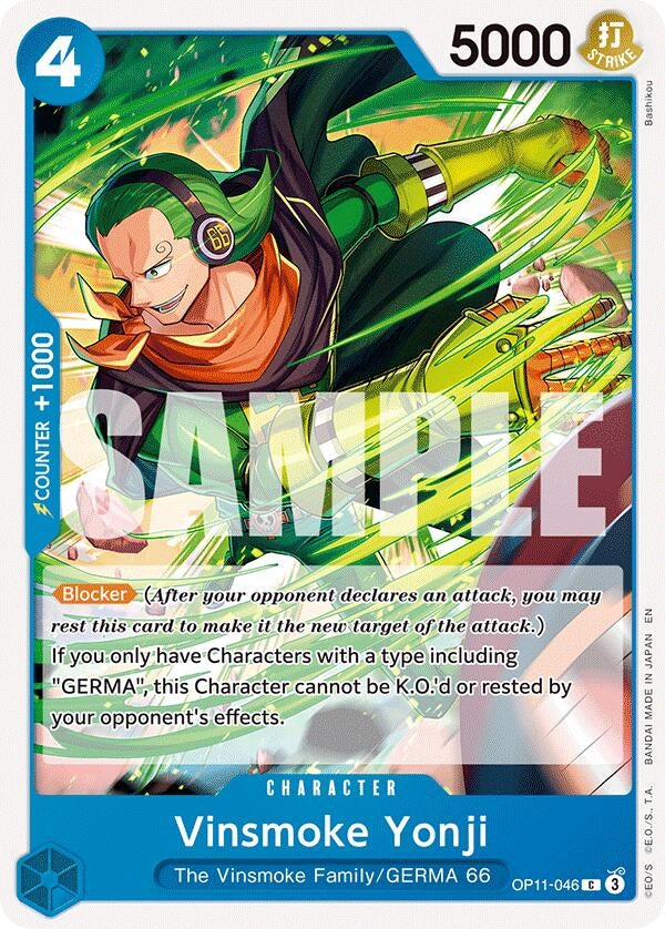Image for Vinsmoke Yonji (OP11-046) (A Fist of Divine Speed) (OP11) - One Piece Card Game