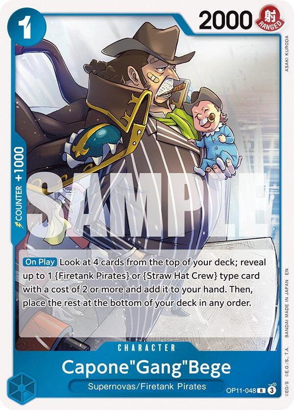 Image for Capone"Gang"Bege (048) (OP11-048) (A Fist of Divine Speed) (OP11) - One Piece Card Game