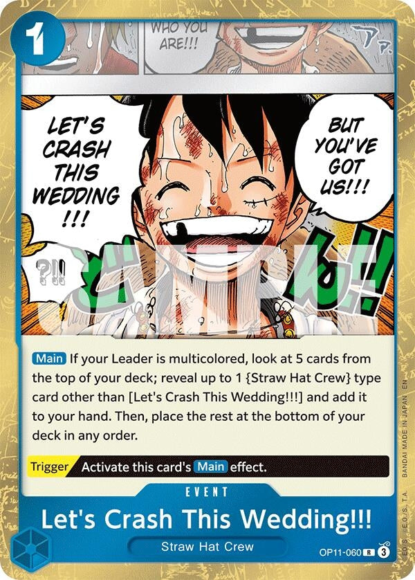 Image for Let's Crash This Wedding!!! (OP11-060) (A Fist of Divine Speed) (OP11) - One Piece Card Game