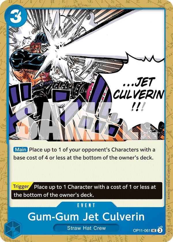 Image for Gum-Gum Jet Culverin (OP11-061) (A Fist of Divine Speed) (OP11) - One Piece Card Game