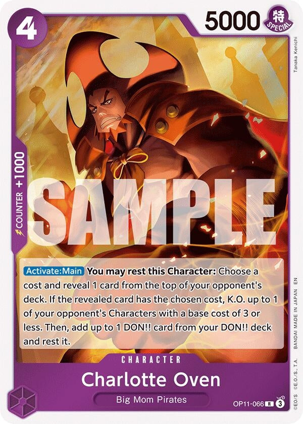 Image for Charlotte Oven (OP11-066) (A Fist of Divine Speed) (OP11) - One Piece Card Game