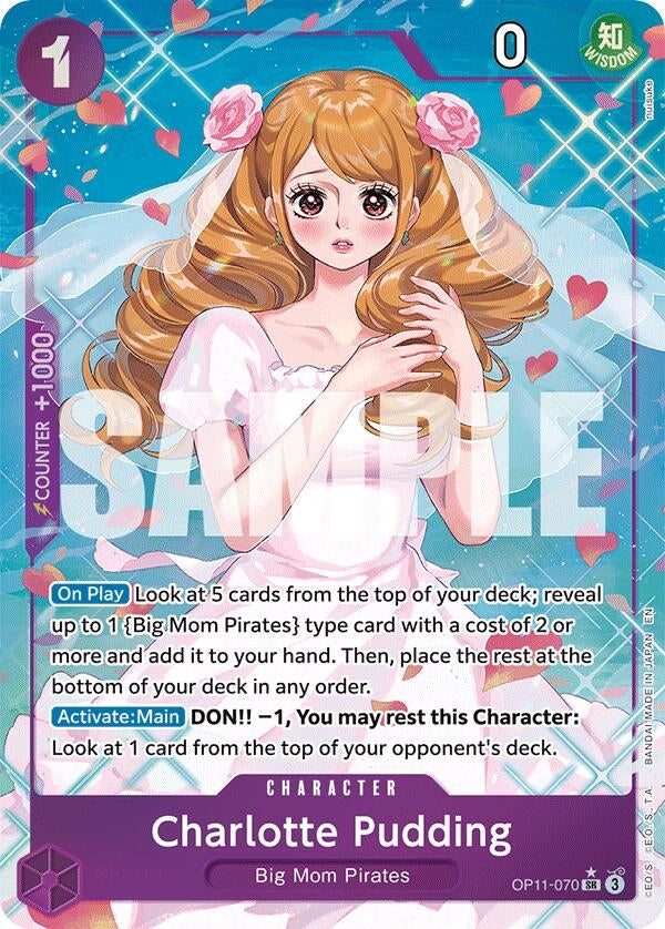 Image for Charlotte Pudding (Alternate Art) (OP11-070) (A Fist of Divine Speed) (OP11) - One Piece Card Game