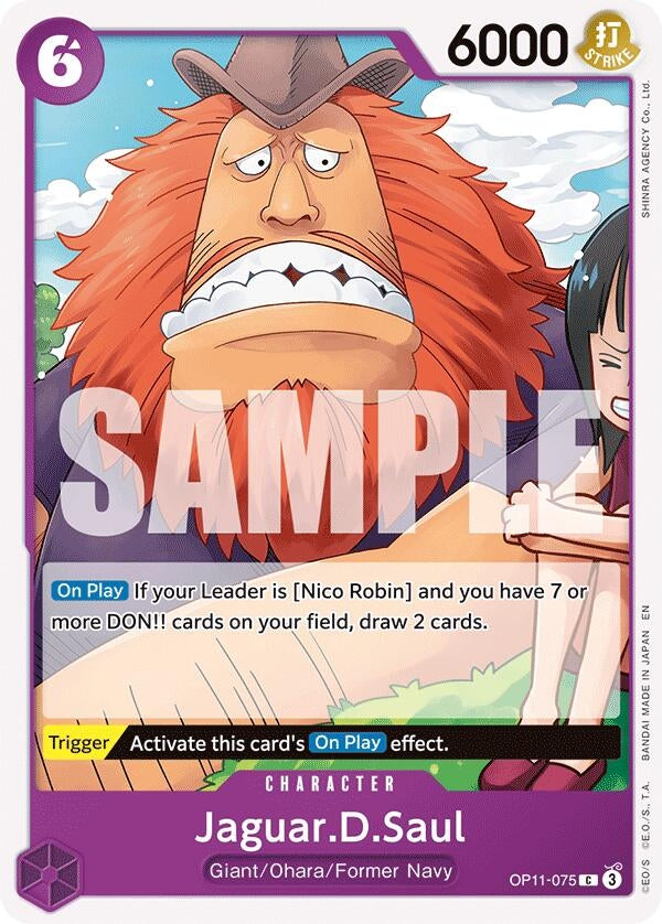 Image for Jaguar.D.Saul (OP11-075) (A Fist of Divine Speed) (OP11) - One Piece Card Game