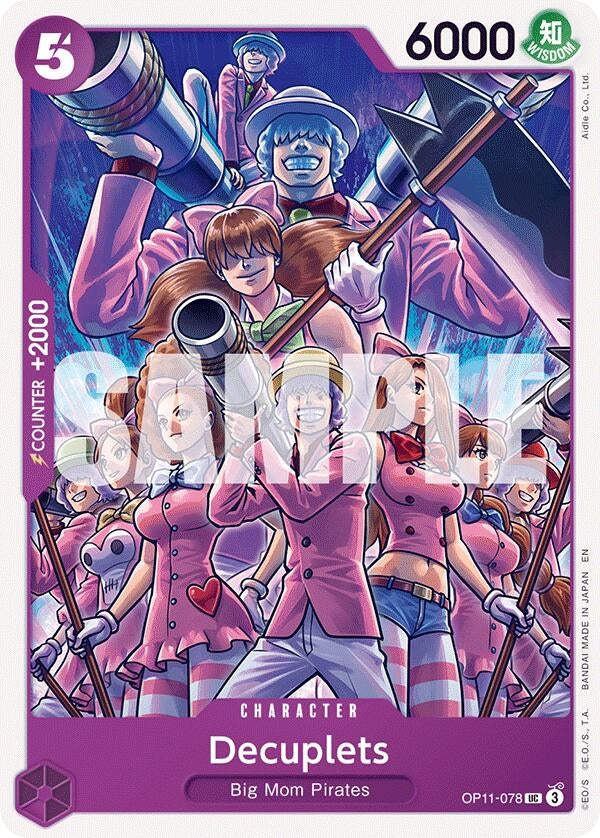 Image for Decuplets (OP11-078) (A Fist of Divine Speed) (OP11) - One Piece Card Game