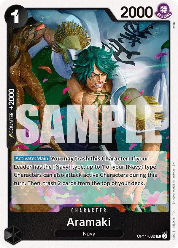 Image for Aramaki (OP11-082) (A Fist of Divine Speed) (OP11) - One Piece Card Game
