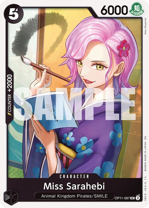 Image for Miss Sarahebi (OP11-087) (A Fist of Divine Speed) (OP11) - One Piece Card Game