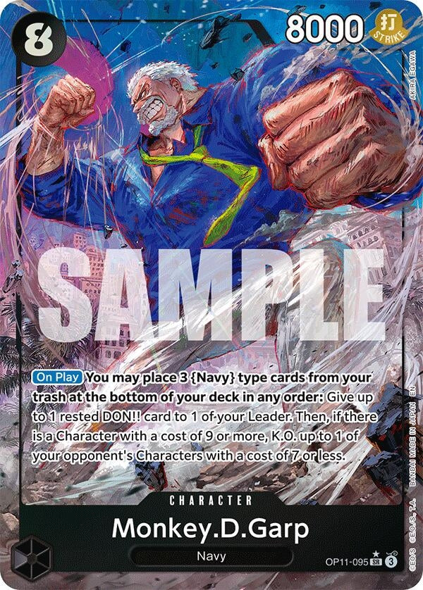 Image for Monkey.D.Garp (Alternate Art) (OP11-095) (A Fist of Divine Speed) (OP11) - One Piece Card Game