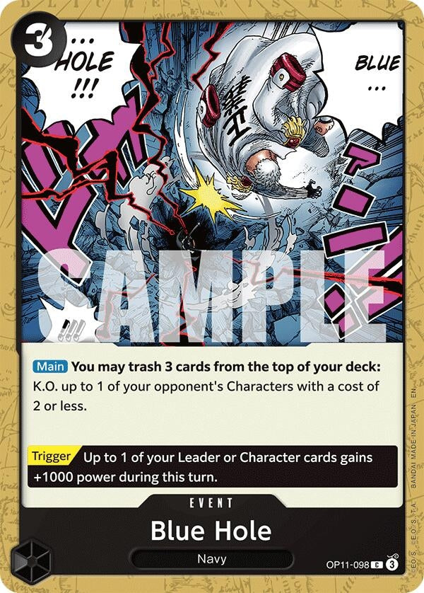 Image for Blue Hole (OP11-098) (A Fist of Divine Speed) (OP11) - One Piece Card Game