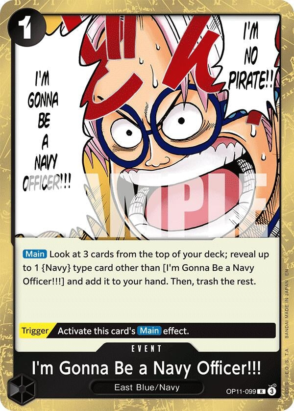 Image for I'm Gonna Be a Navy Officer!!! (OP11-099) (A Fist of Divine Speed) (OP11) - One Piece Card Game