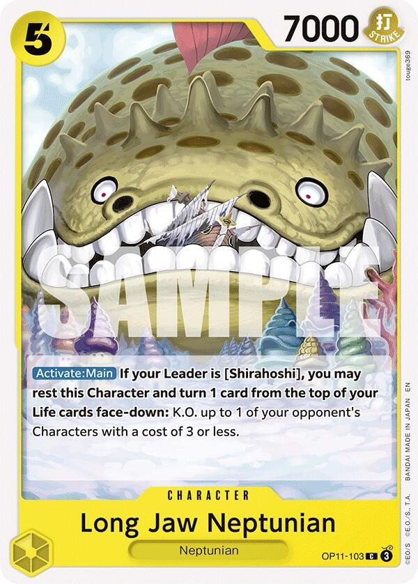 Image for Long-Jaw Neptunian (OP11-103) (A Fist of Divine Speed) (OP11) - One Piece Card Game