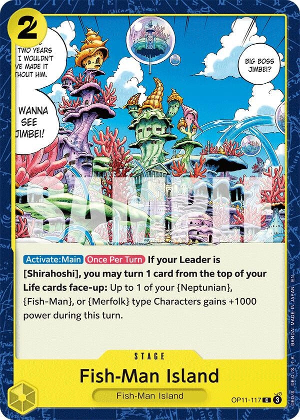 Image for Fish-Man Island (OP11-117) (A Fist of Divine Speed) (OP11) - One Piece Card Game