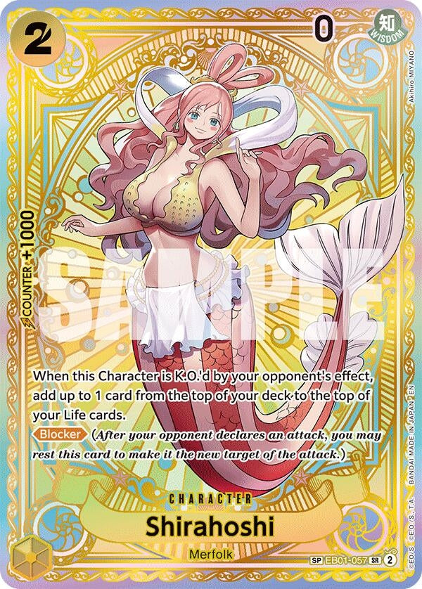 Image for Shirahoshi (SP) (EB01-057) (A Fist of Divine Speed) (OP11) - One Piece Card Game