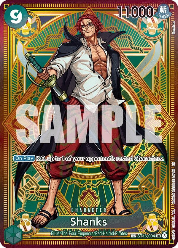 Image for Shanks (SP) (ST16-004) (A Fist of Divine Speed) (OP11) - One Piece Card Game
