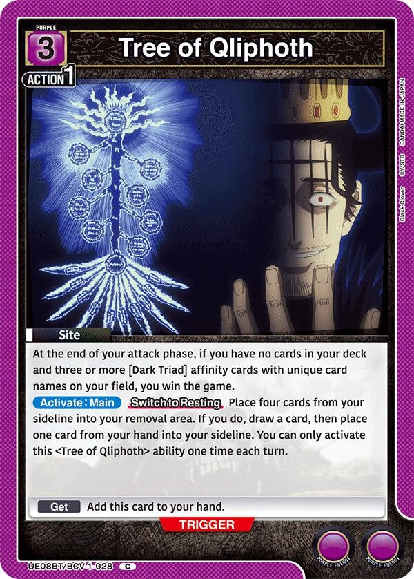 Image for Tree of Qliphoth (UE08BT/BCV-1-028) (UE08BT: Black Clover) (UE08BT) - Union Arena
