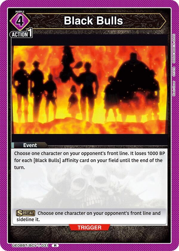 Image for Black Bulls (UE08BT/BCV-1-031) (UE08BT: Black Clover) (UE08BT) - Union Arena