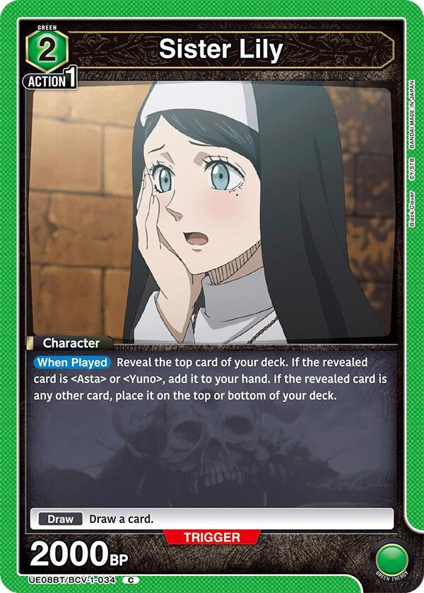 Image for Sister Lily (UE08BT/BCV-1-034) (UE08BT: Black Clover) (UE08BT) - Union Arena