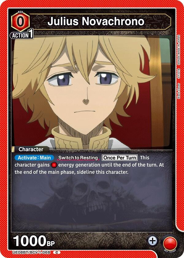 Image for Julius Novachrono (068) (UE08BT/BCV-1-068) (UE08BT: Black Clover) (UE08BT) - Union Arena
