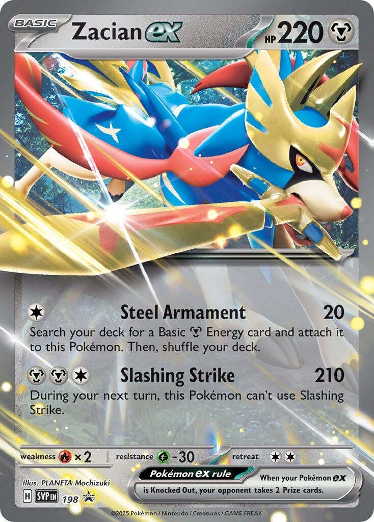 Image for Zacian ex - 198 (198) (SV: Scarlet & Violet Promo Cards) (SVP) - Pokemon