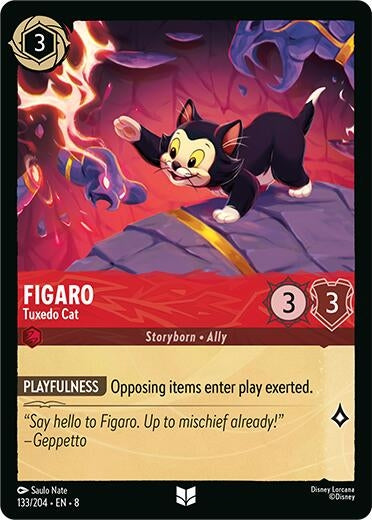 Image for Figaro - Tuxedo Cat (133/204) (Reign of Jafar) (8) - Disney Lorcana