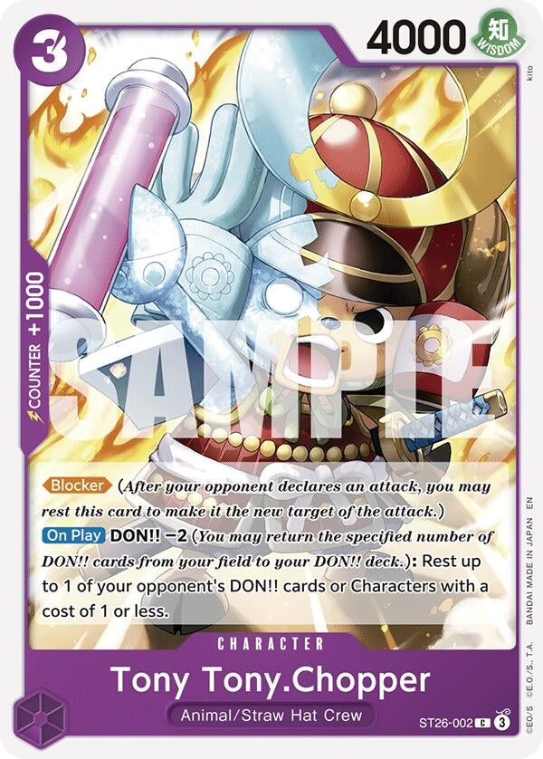 Image for Tony Tony.Chopper (ST26-002) (Starter Deck 26: PURPLE/BLACK Monkey.D.Luffy) (ST-26) - One Piece Card Game