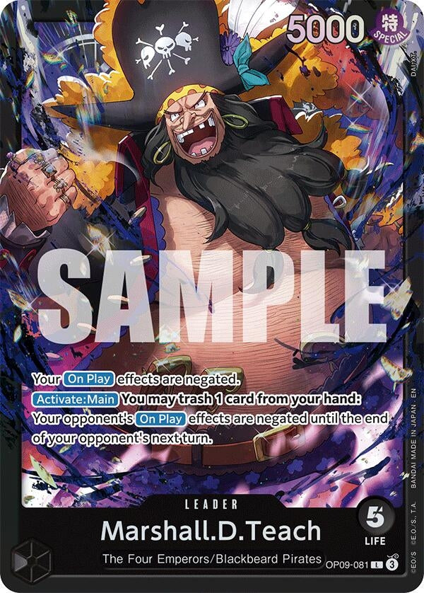 Image for Marshall.D.Teach (OP09-081) (OP09-081) (Starter Deck 27: BLACK Marshall.D.Teach) (ST-27) - One Piece Card Game
