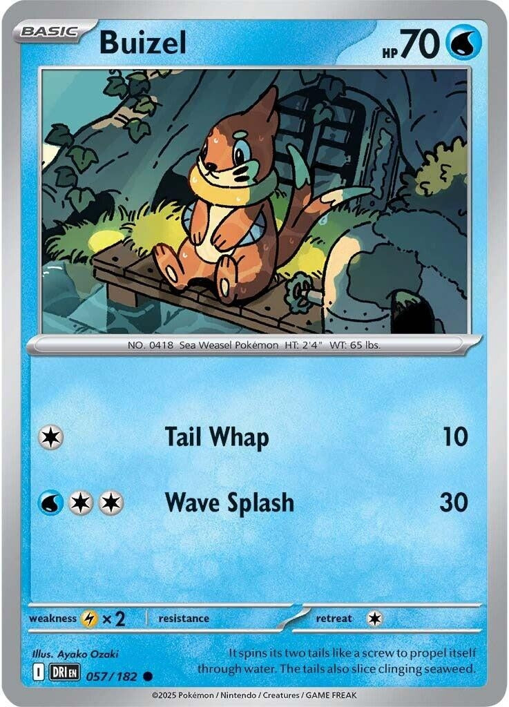 Image for Buizel (057/182) (SV10: Destined Rivals) - Pokemon