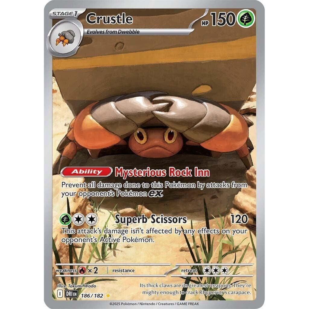 Image for Crustle (186/182) (SV10: Destined Rivals) - Pokemon
