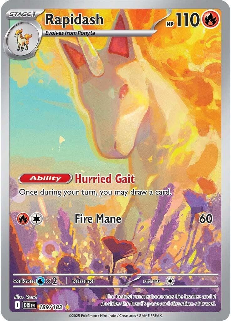 Rapidash (189/182) (SV10: Destined Rivals) - PokeBox USA