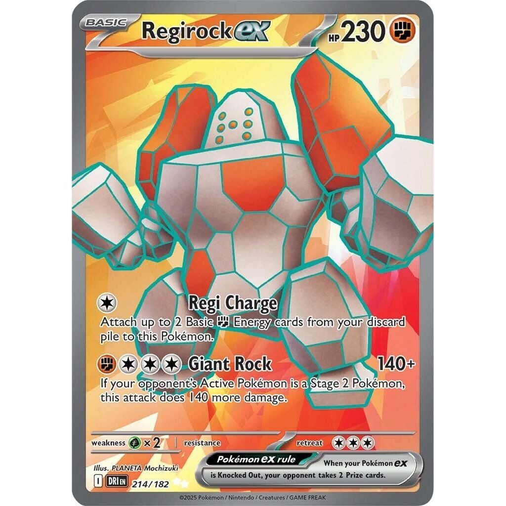 Regirock ex (214/182) (SV10: Destined Rivals) - PokeBox USA