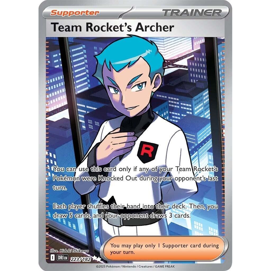 Team Rocket's Archer (223/182) (SV10: Destined Rivals) - PokeBox USA