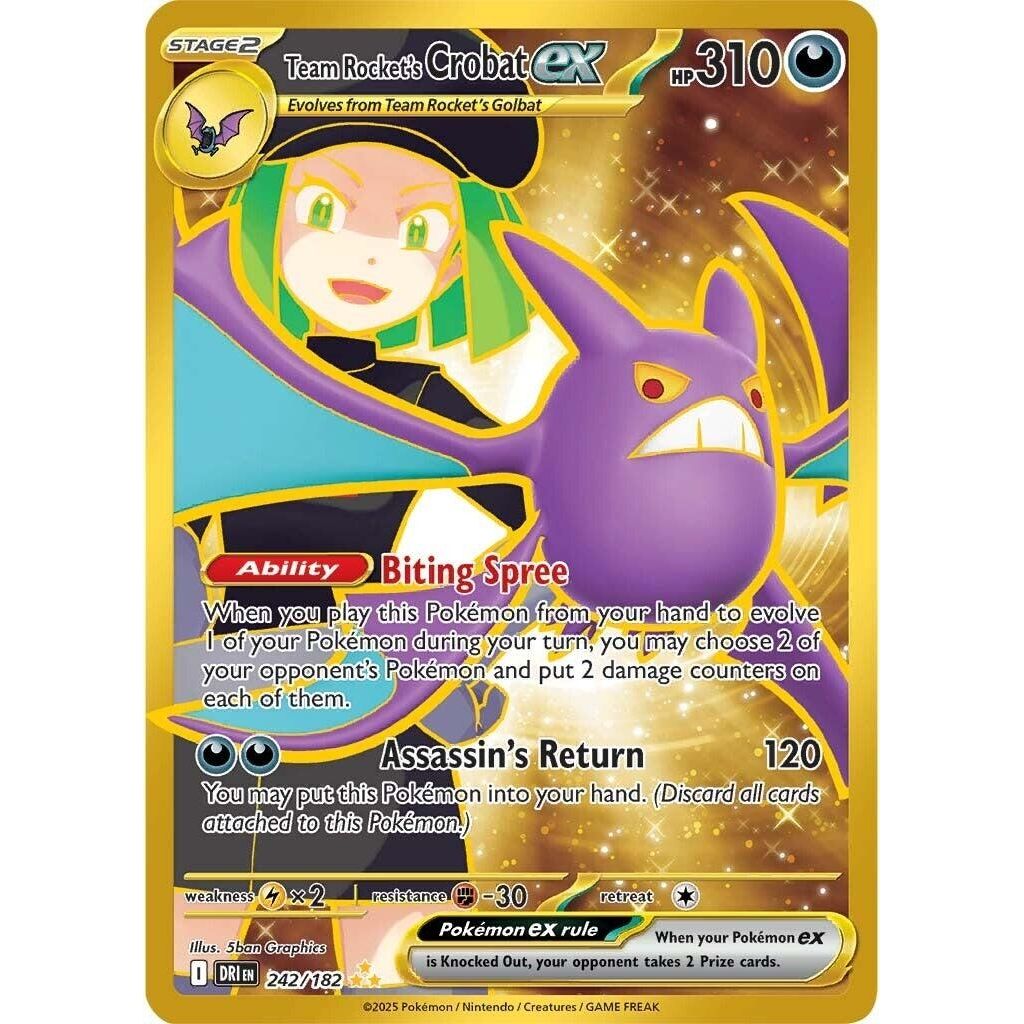 Team Rocket's Crobat ex (242/182) (SV10: Destined Rivals) - PokeBox USA