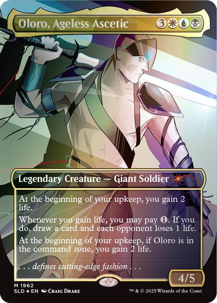 Oloro, Ageless Ascetic (Rainbow Foil) (1962) (Secret Lair Drop Series)