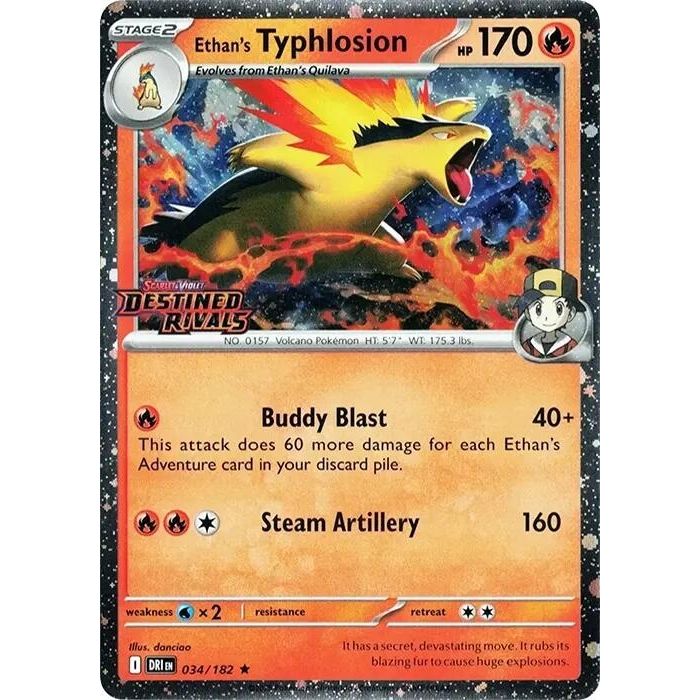 Ethan's Typhlosion (Prerelease) (034/182) (Miscellaneous Cards & Products) - PokeBox USA