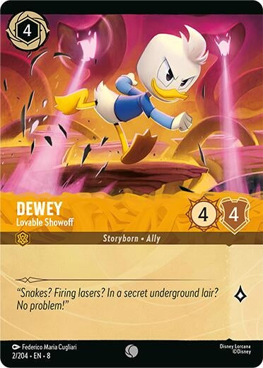 Image for Dewey - Lovable Showoff (Foil) (2/204) (Reign of Jafar) (8) - Disney Lorcana