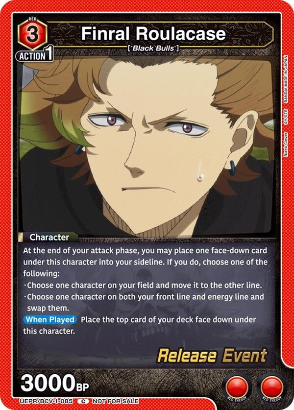 Image for Finral Roulacase (085) (UEPR/BCV-1-085) (UE08BT: Black Clover Release Event Cards) (UE08BT_RE) - Union Arena