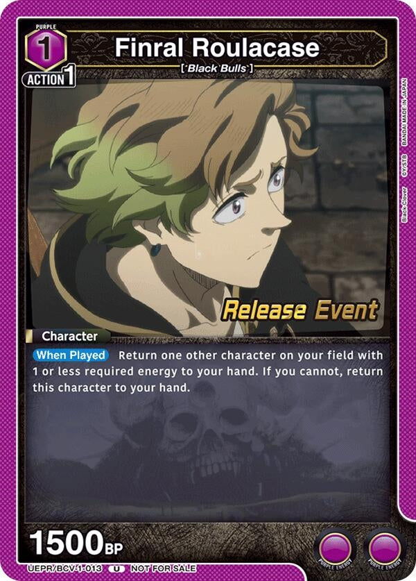 Image for Finral Roulacase (013) (UEPR/BCV-1-013) (UE08BT: Black Clover Release Event Cards) (UE08BT_RE) - Union Arena