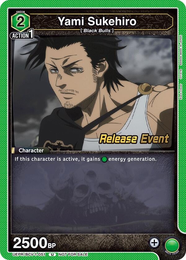 Image for Yami Sukehiro (051) (UEPR/BCV-1-051) (UE08BT: Black Clover Release Event Cards) (UE08BT_RE) - Union Arena