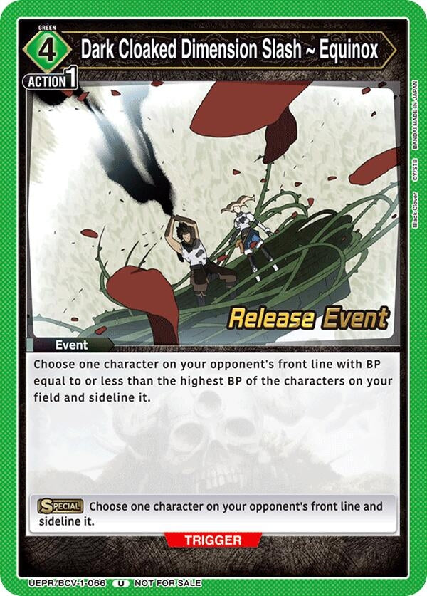Image for Dark Cloaked Dimension Slash ~ Equinox (UEPR/BCV-1-066) (UE08BT: Black Clover Release Event Cards) (UE08BT_RE) - Union Arena