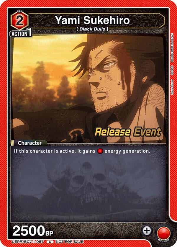 Image for Yami Sukehiro (087) (UEPR/BCV-1-087) (UE08BT: Black Clover Release Event Cards) (UE08BT_RE) - Union Arena