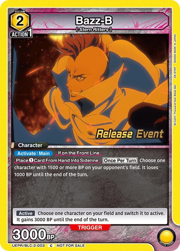 Image for Bazz-B (UEPR/BLC-2-003) (UEX01BT: BLEACH: Thousand-Year Blood War Vol.2 Release Event Cards) (UEX01BT_RE) - Union Arena