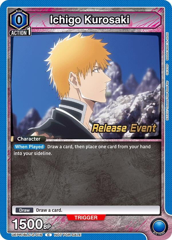 Image for Ichigo Kurosaki (016) (UEPR/BLC-2-016) (UEX01BT: BLEACH: Thousand-Year Blood War Vol.2 Release Event Cards) (UEX01BT_RE) - Union Arena